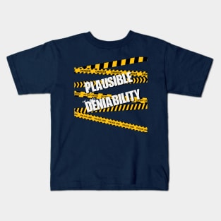 Plausible Deniability with Police Tape Kids T-Shirt